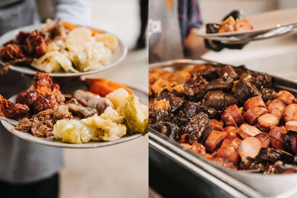 Portuguese stew at the cafeteria restaurant in Praça Beato