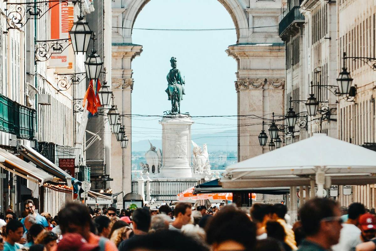 The historic Baixa Pombalina