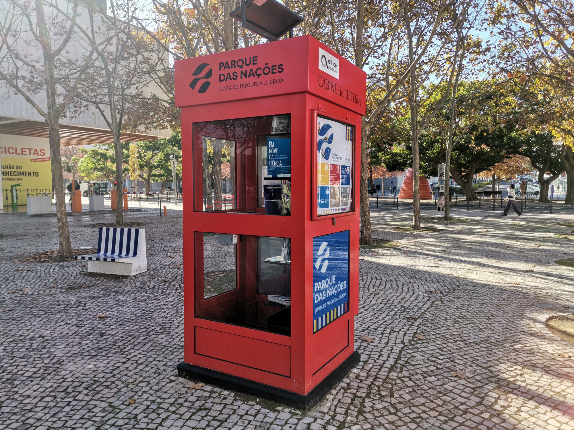 Reading booth in Parque das Nações