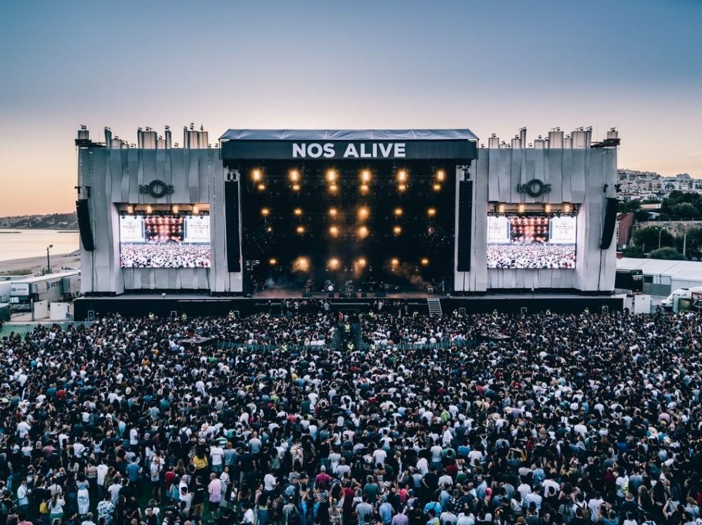 Bühne des Musikfestivals NOS Alive