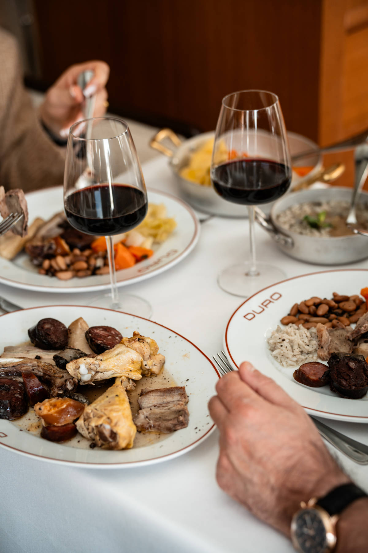 cozido à portuguesa no restaurante duro