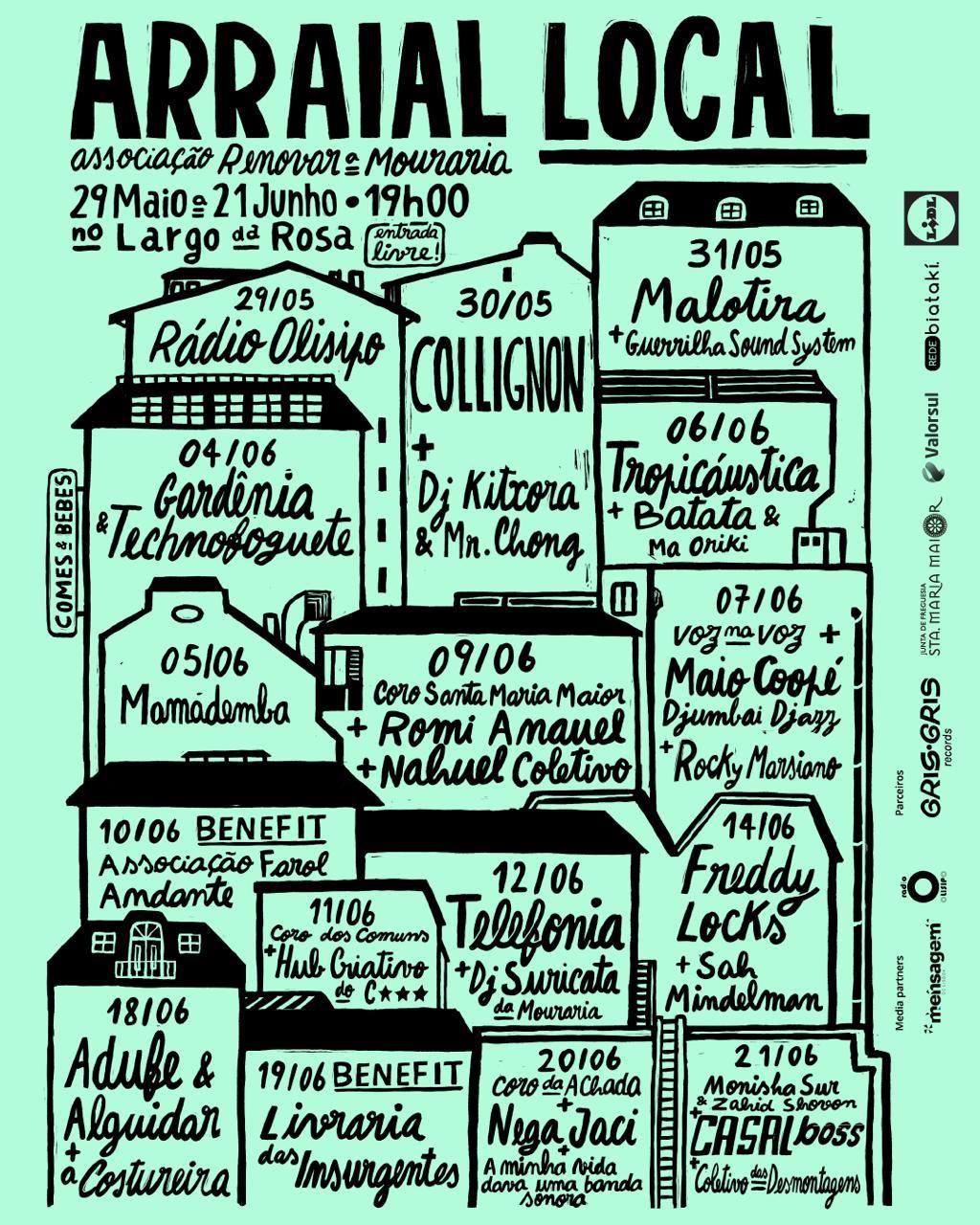 cartaz arraial alternativo da mouraria