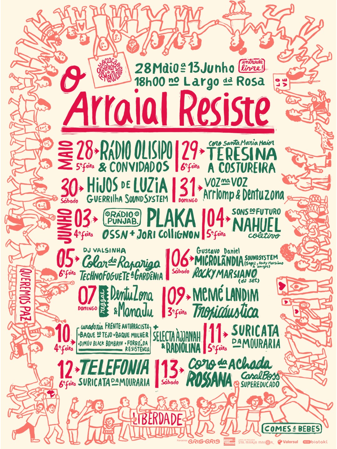 cartaz arraial renovar a mouraria