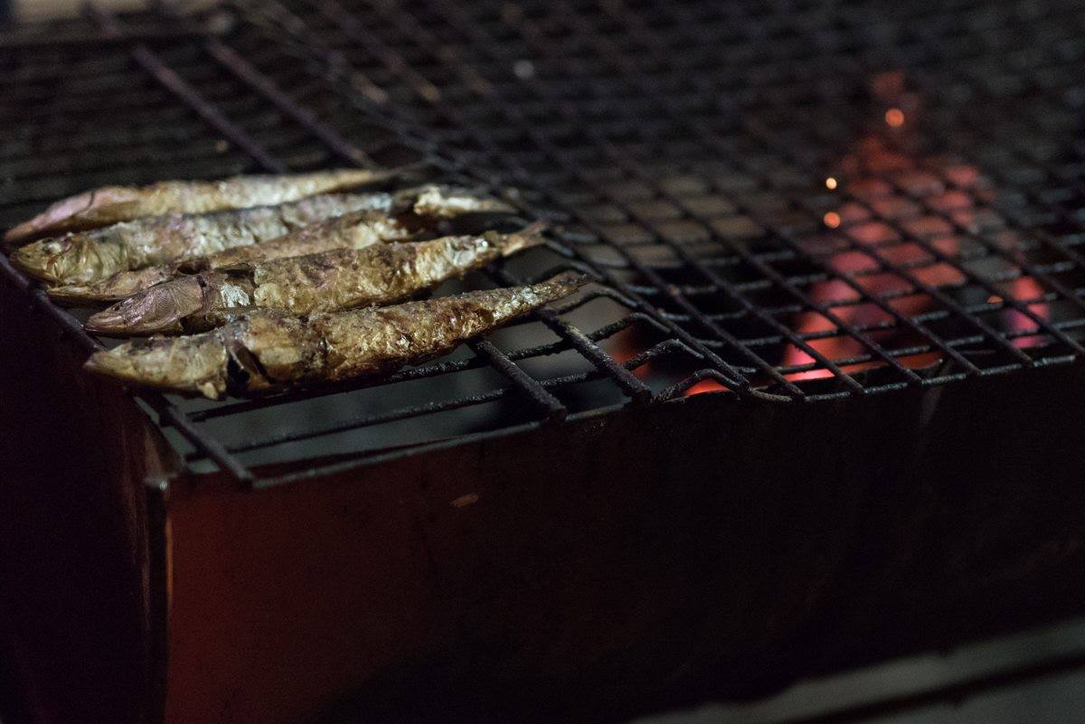 sardinhas a assar nos santos populares em lisboa