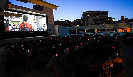 cinema ao ar livre no cinecapitólio, em lisboa