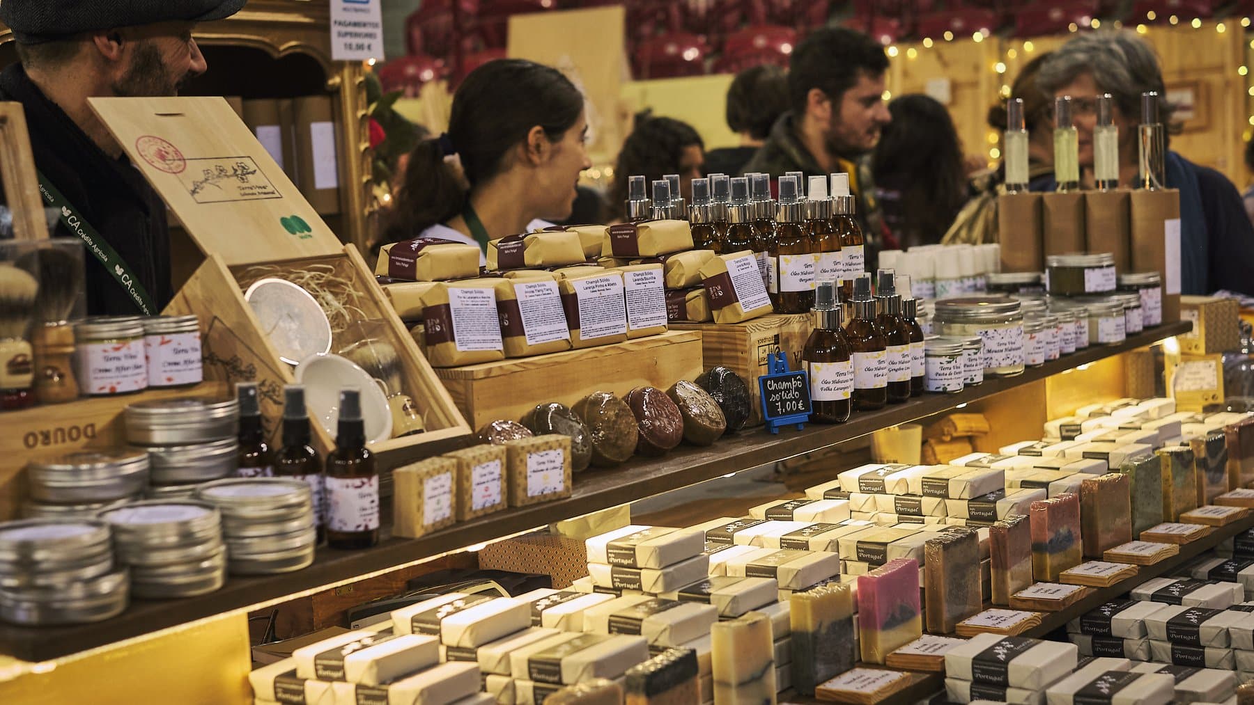 área de presentes no mercado de natal no campo pequeno