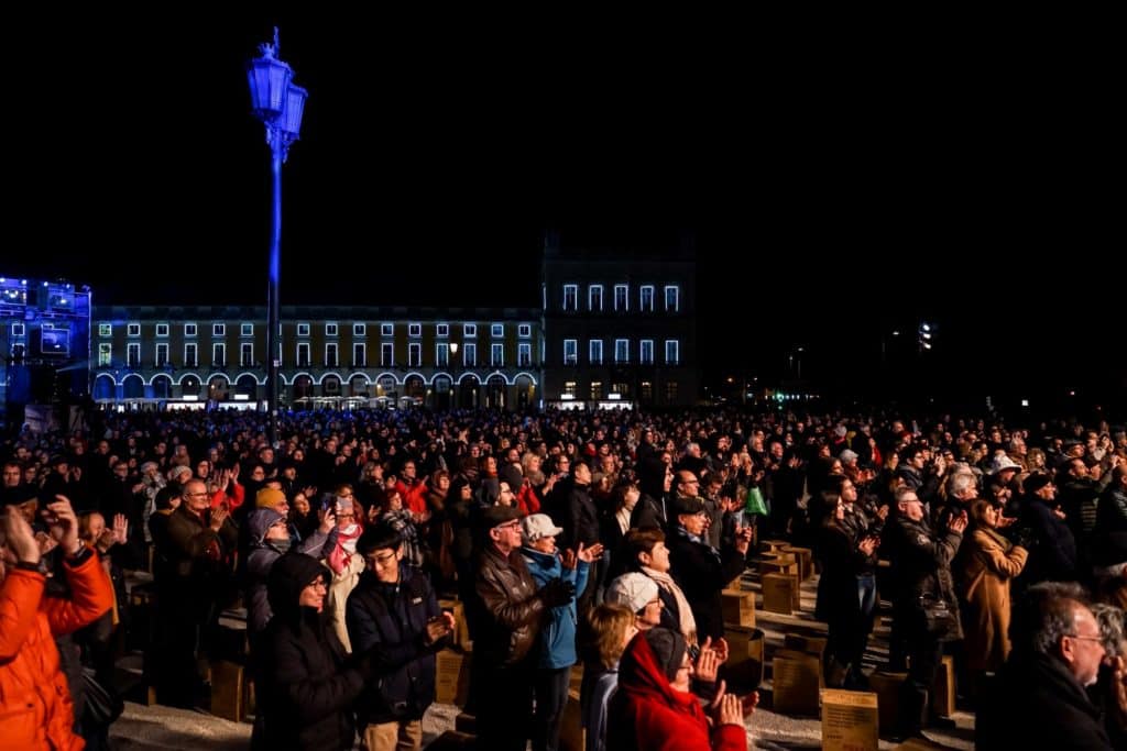 passagem de ano na praça do comércio