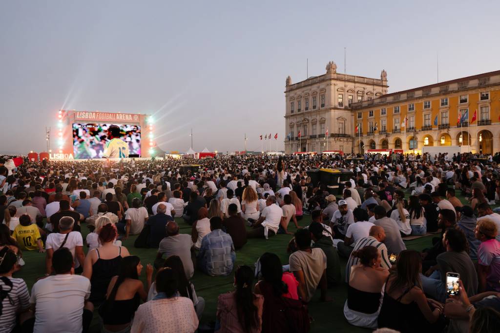 Fußball-WM auf dem Terreiro do Paço 
