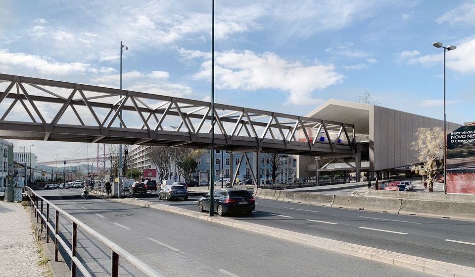 Metro de Lisboa divulga as primeiras imagens da futura estação de Alcântara