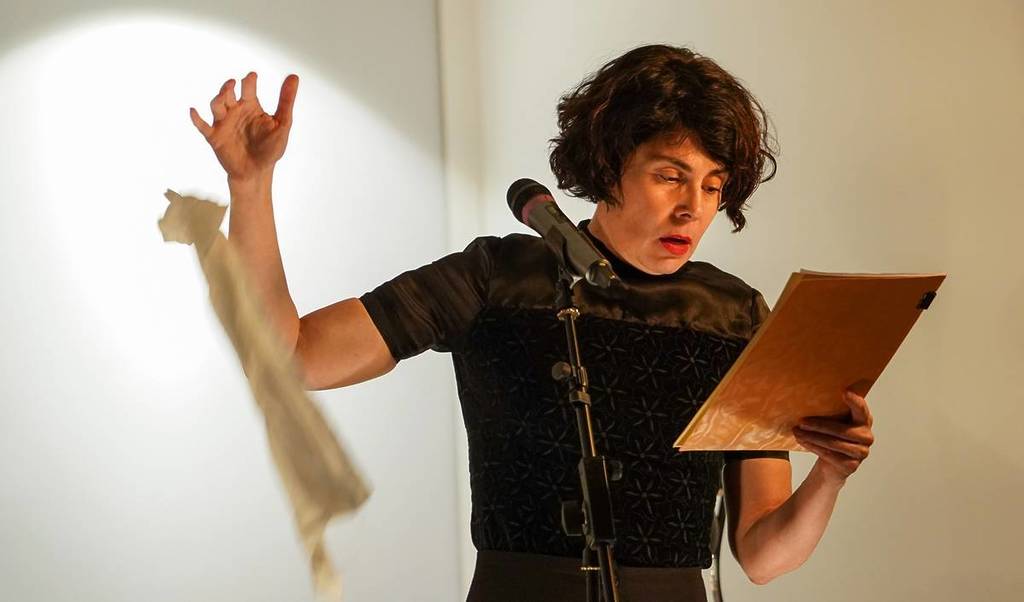 person reciting poetry