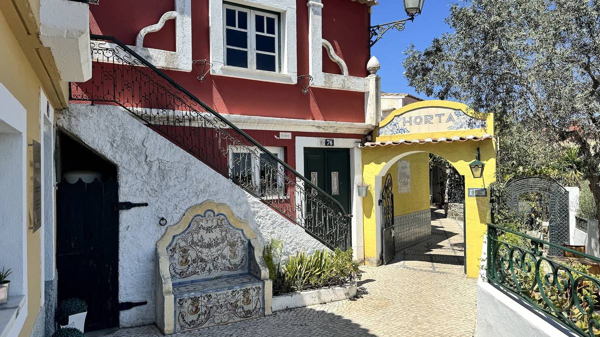 Entrada para o restaurante Horta no Páteo Alfacinha