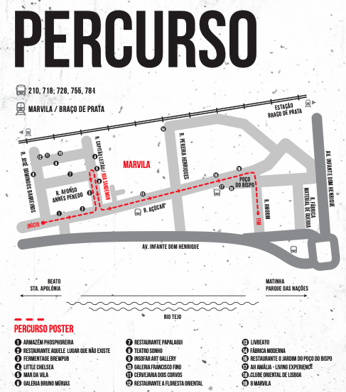 Mapa Percurso Poster Mostra 2025