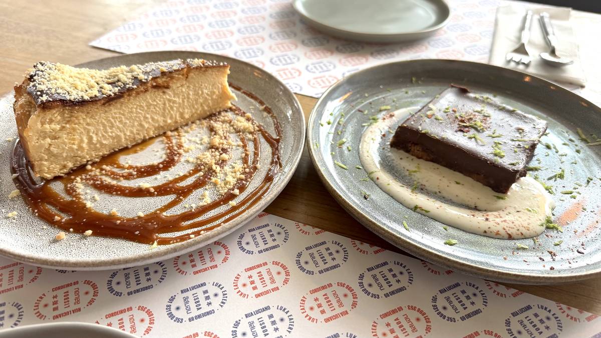 sobremesas Red Miso Cheesecake e Choco Chilli Tart