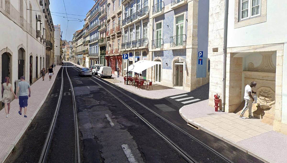 maquete rua da boavista em lisboa