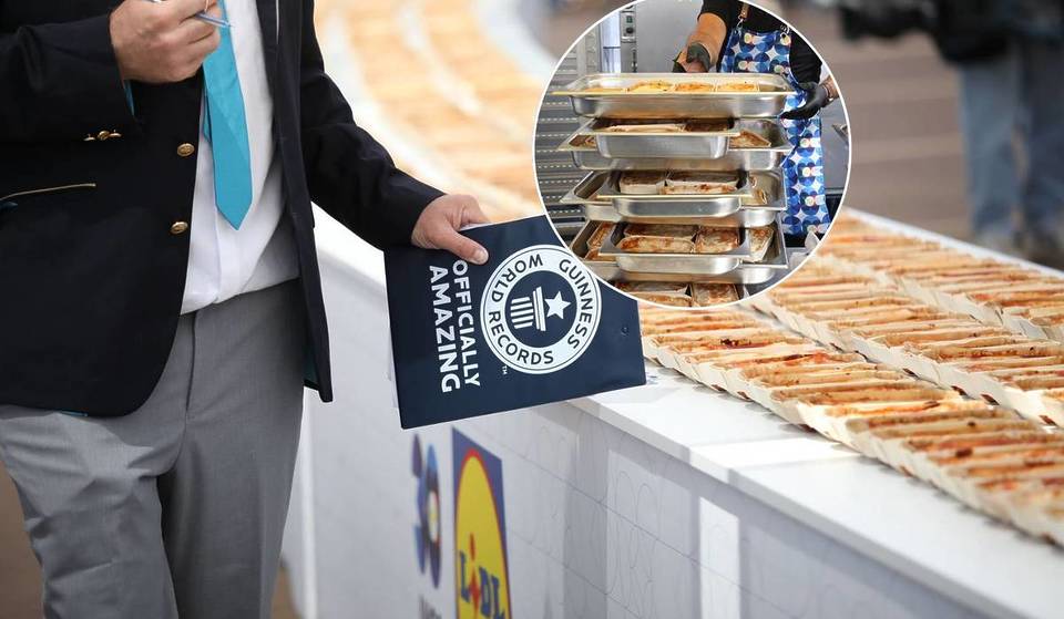 The world&#8217;s largest lasagna line is prepared in Lisbon and has just entered the Guinness Book of Records