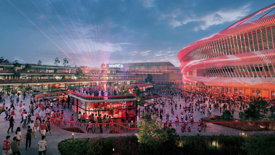 maquete do novo estádio da luz, benfica district