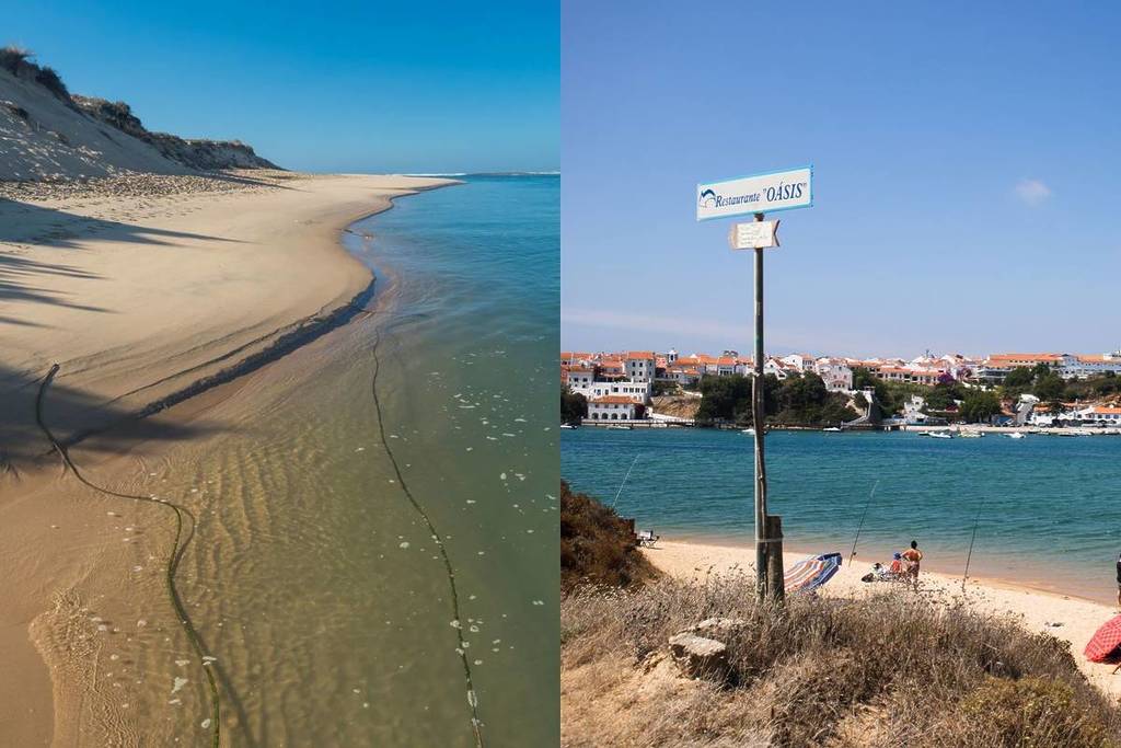 Praia das Furnas, perto de Vila Nova de Mil Fontes