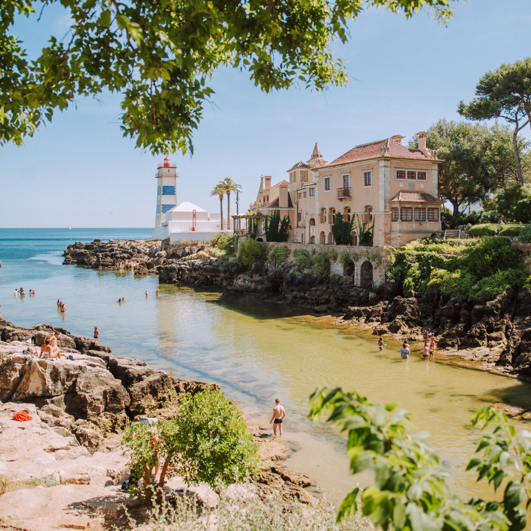 Praia de Santa Marta em Cascais