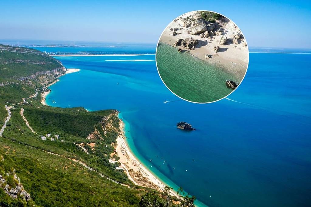 strände der arrábida-berge, praia da anixa