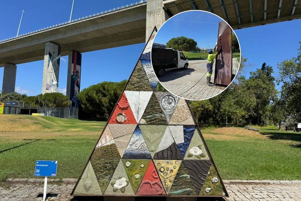 painel japonês toban no parque das nações