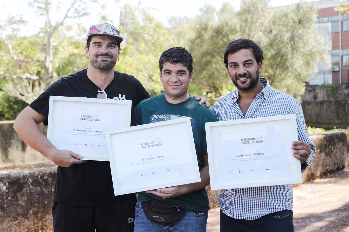 Trio de vencedores do Melhor Pastel de Nata de Lisboa em 2025