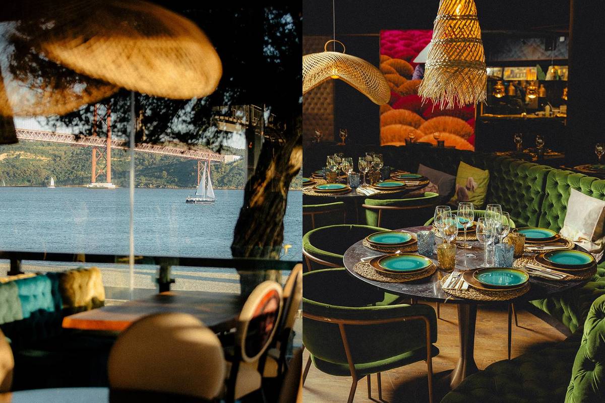 espaço interior no restaurante asiático MÖTAO Lisboa, durante os almoços e jantares