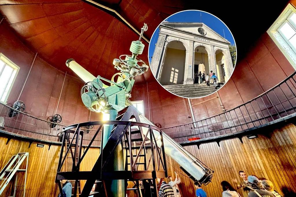 Main telescope of the Royal Astronomical Observatory of Lisbon