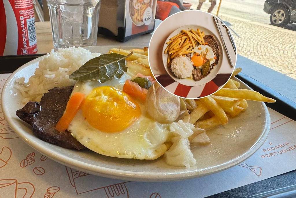 bitoque à portuguesa na A Padaria Portuguesa