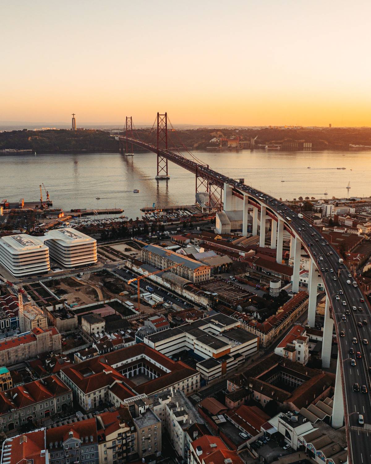 obras na Ponte 25 de Abril
