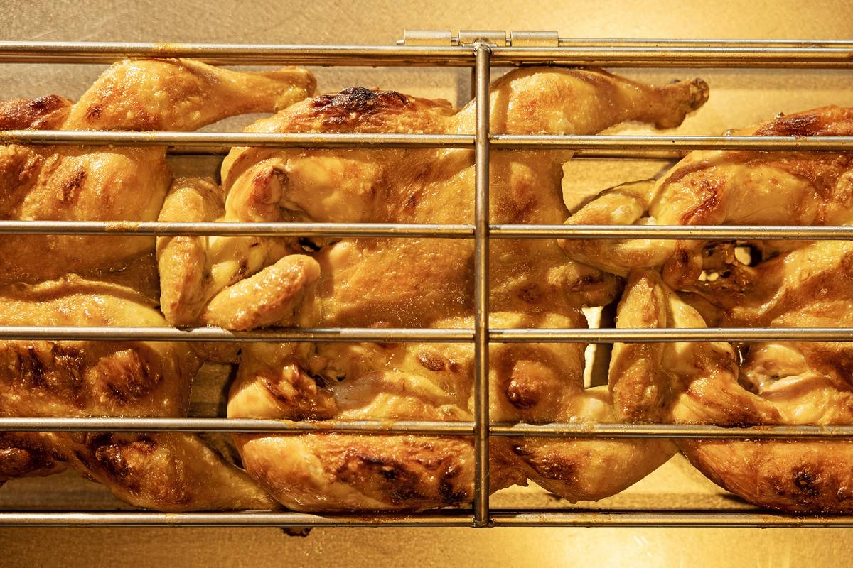 Roast chickens