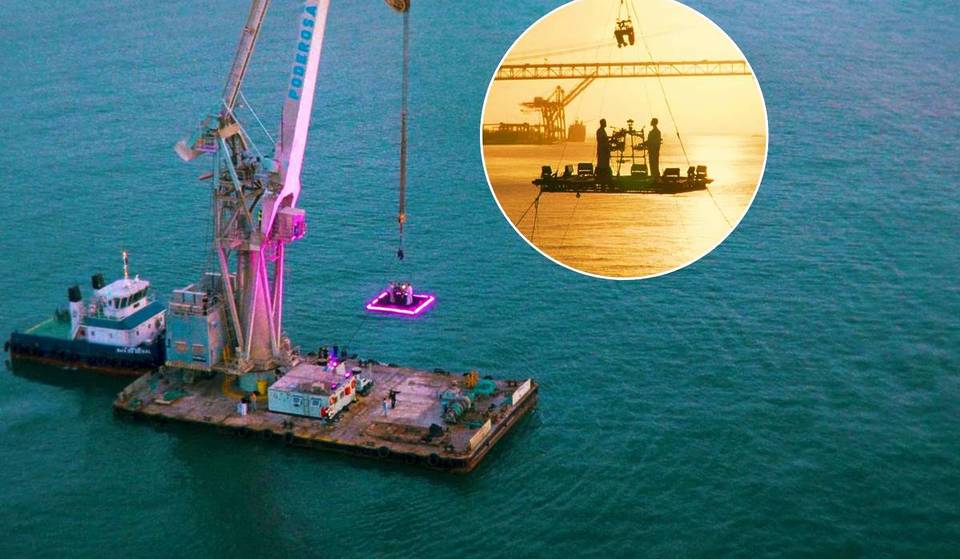 These images are real: MXGPU gave a concert suspended 15 meters over the Tagus River (watch the video)