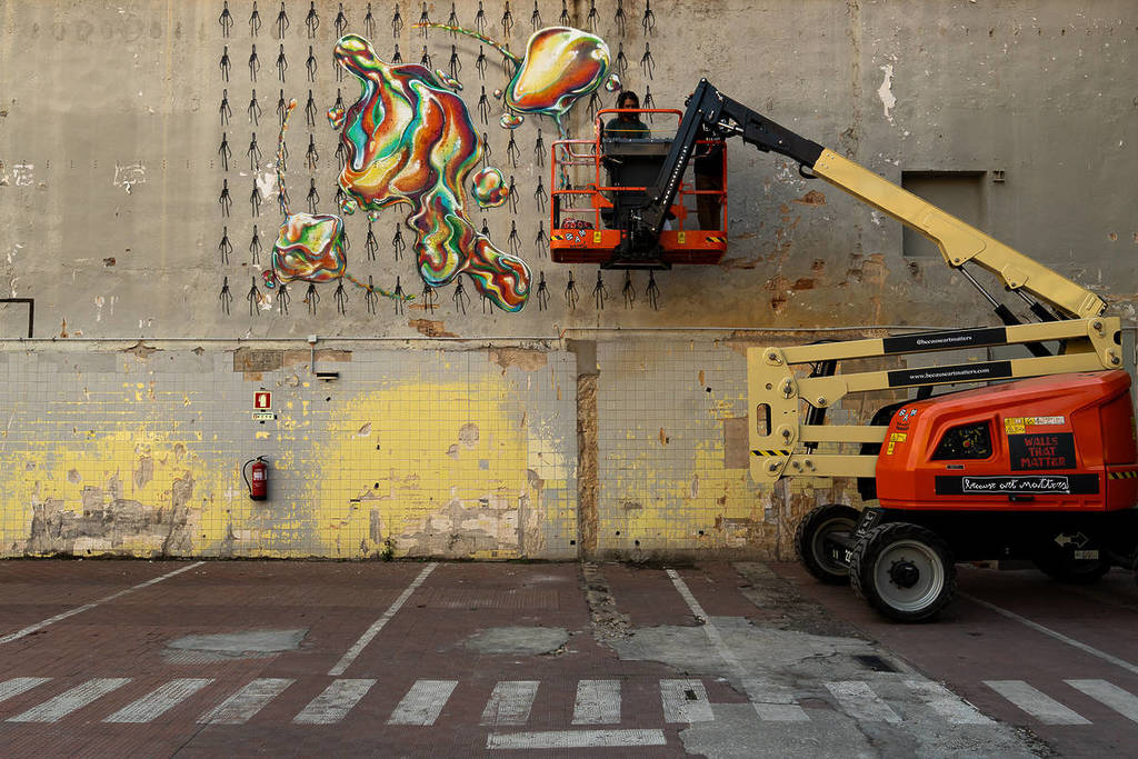 murais da galeria de arte urbana a céu aberto no 8 Marvila