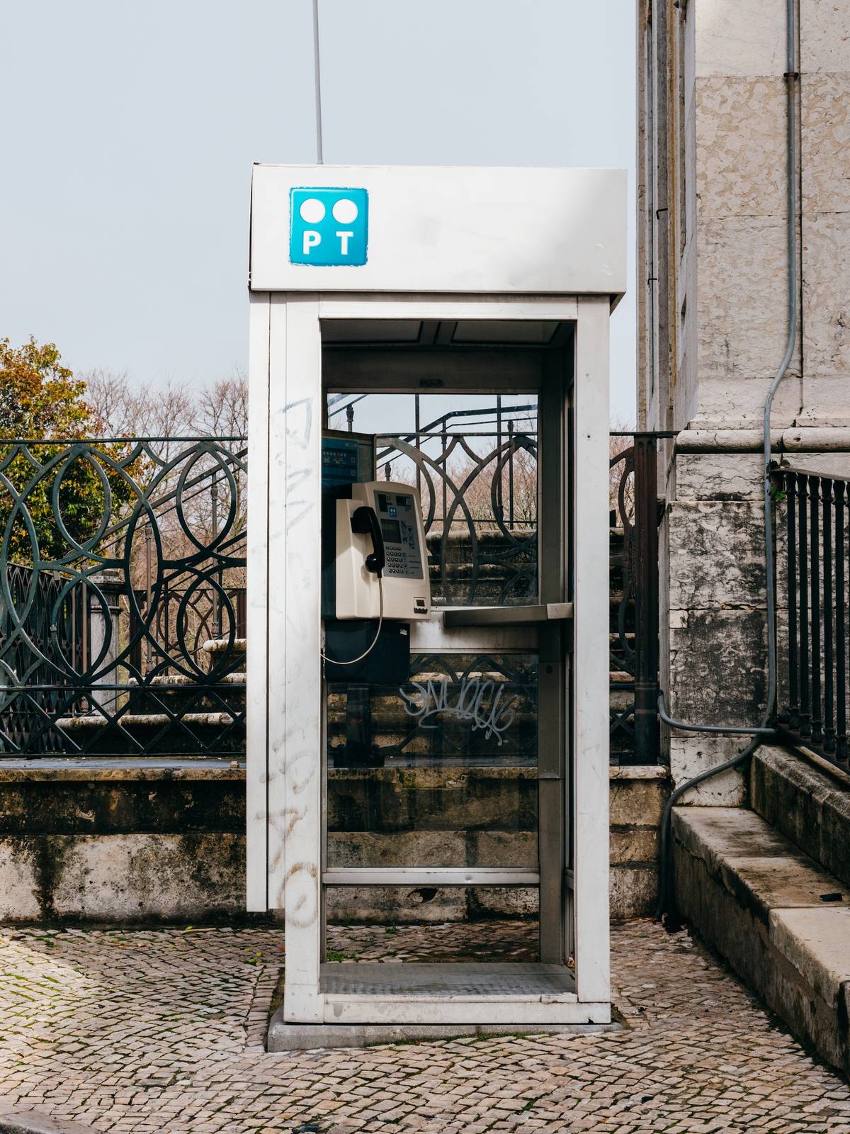 Phone booth in Lisbon
