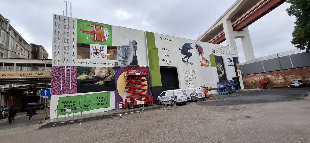 Novo mural coletivo transforma Lx Factory num retrato vivo de Lisboa