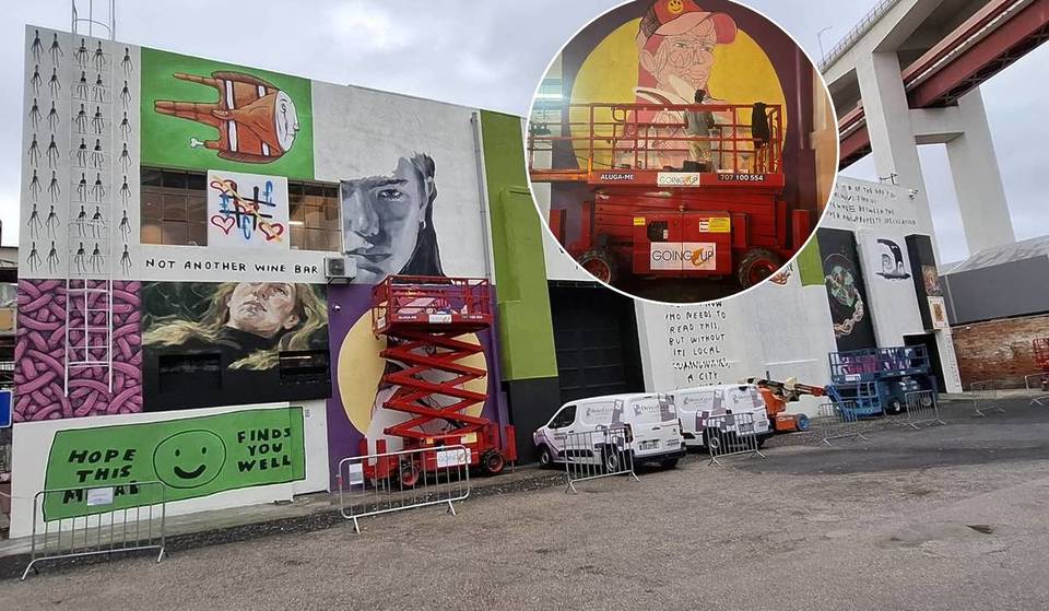 Há um novo mural gigante em Lisboa que está a transformar o bairro de Alcântara, e junta quatro dos mais icónicos street artists portugueses