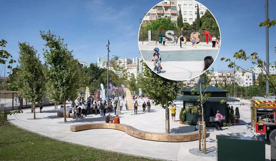El nuevo parque del noroeste de Lisboa ya ha abierto: lo que era un solar abandonado es ahora un «escudo» natural contra las inundaciones