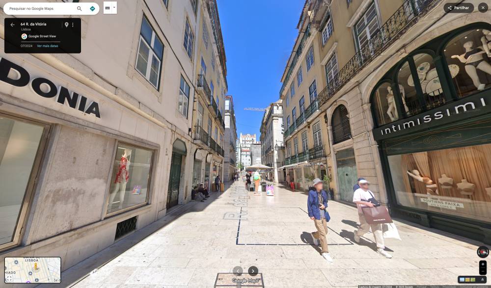 Rua da Vitória em Lisboa