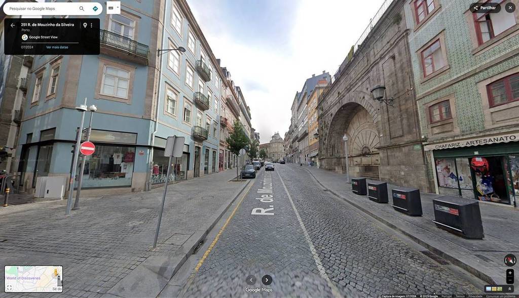 Ruas Porto e Lisboa: Rua de Mouzinho da Silveira na Invicta