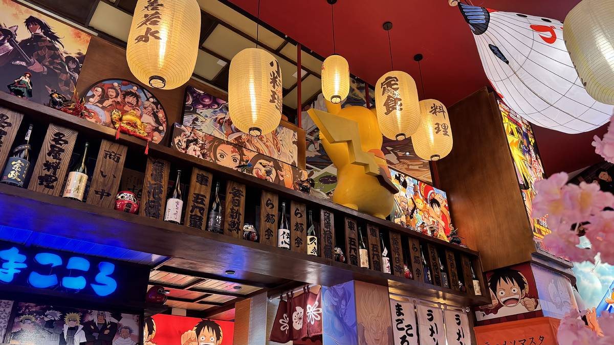 decoração do Magokoro Ramen no Parque das Nações