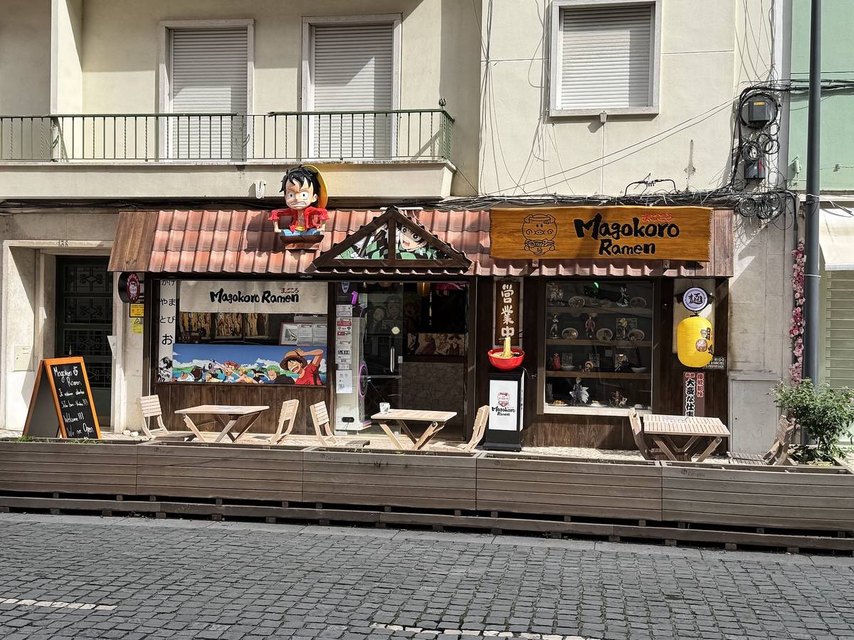 O espaço Magokoro Ramen junto ao CC Amoreiras