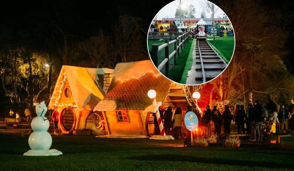 Village de Noël de Cascais avec des billets à partir de 12 € et des packs famille : montez dans le train de la mini-Laponie