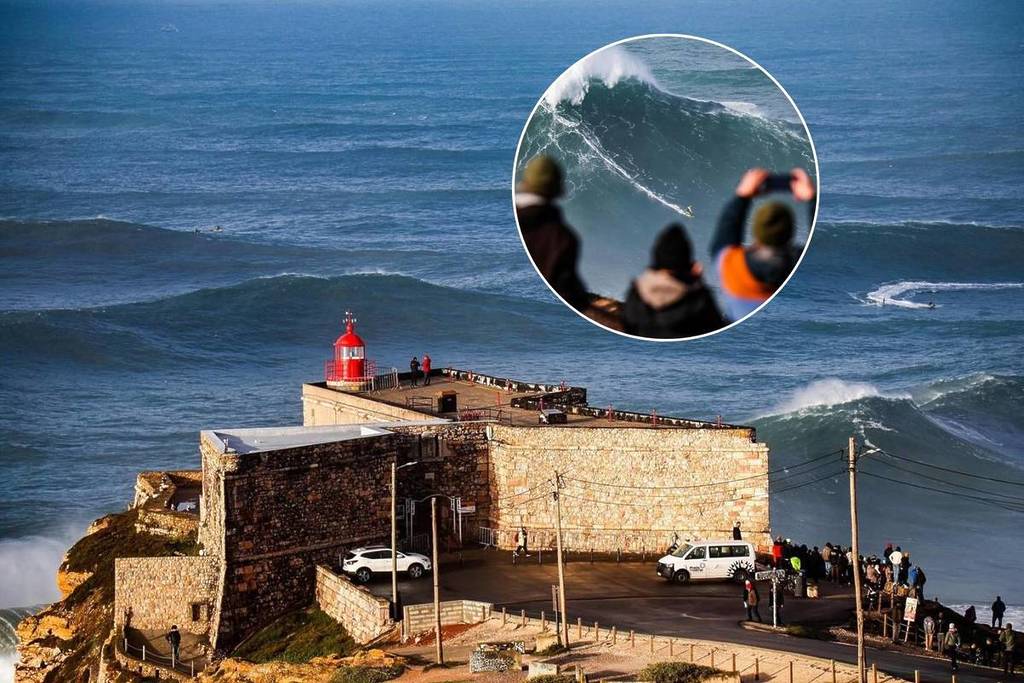 nazaré, fort and lighthouse of são miguel arcanjo