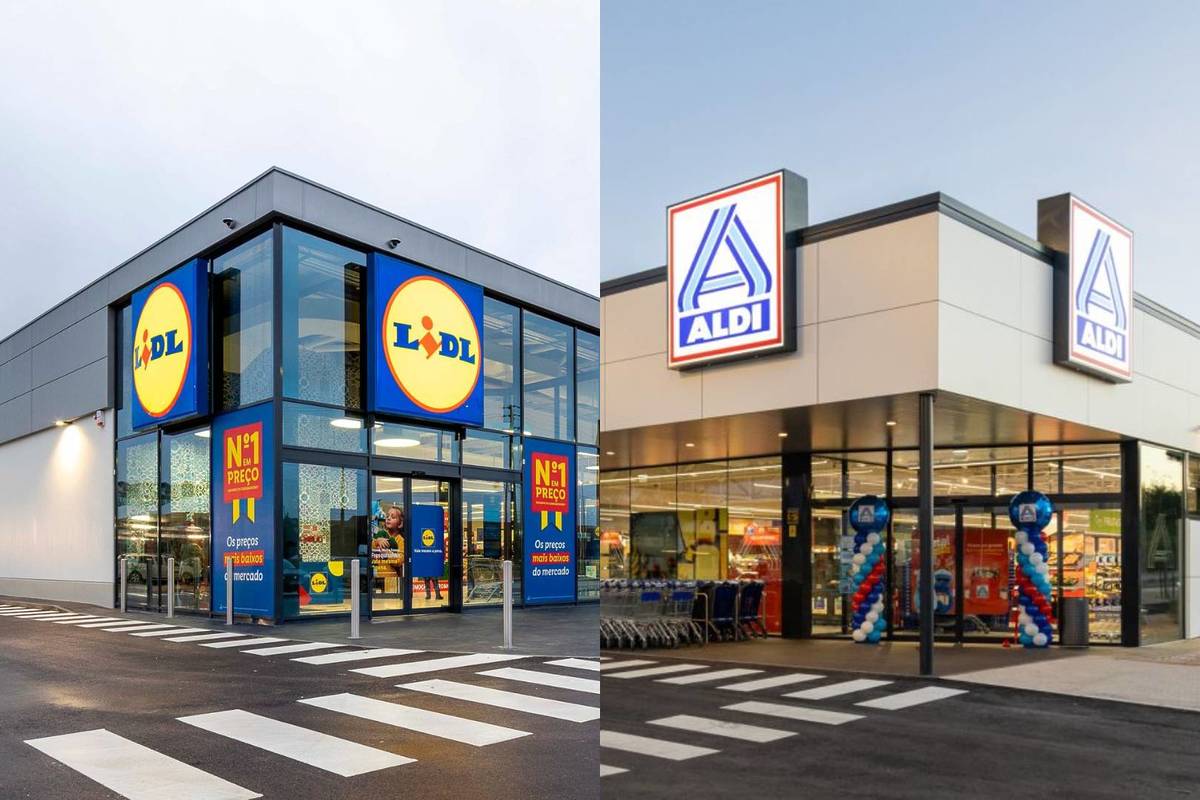 supermercados Lidl e Aldi