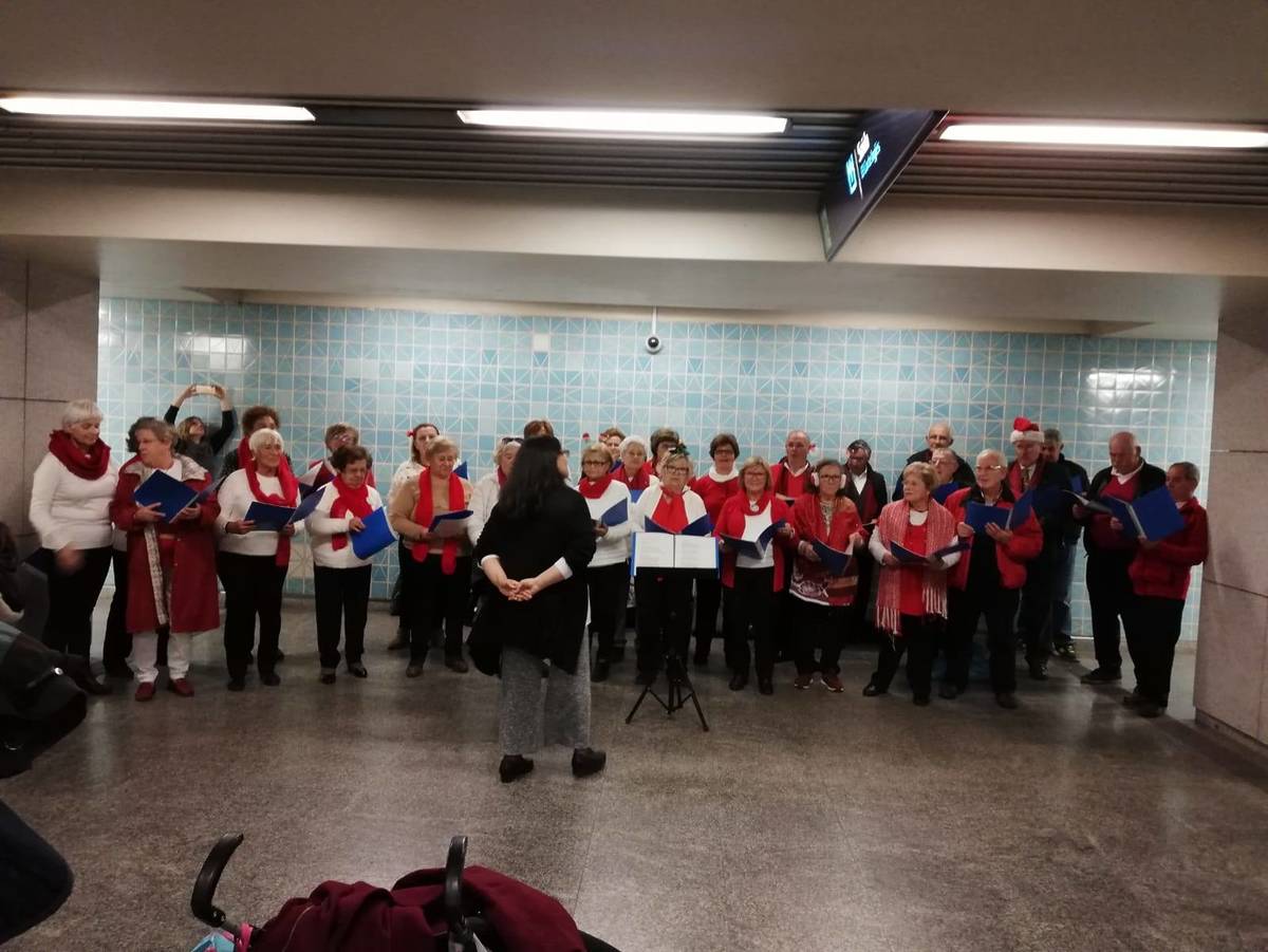 T’UNICA nos concertos de natal no metro de lisboa