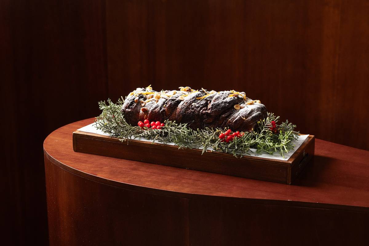 bolo Brioche de Natal da pastelaria do Bairro Alto Hotel