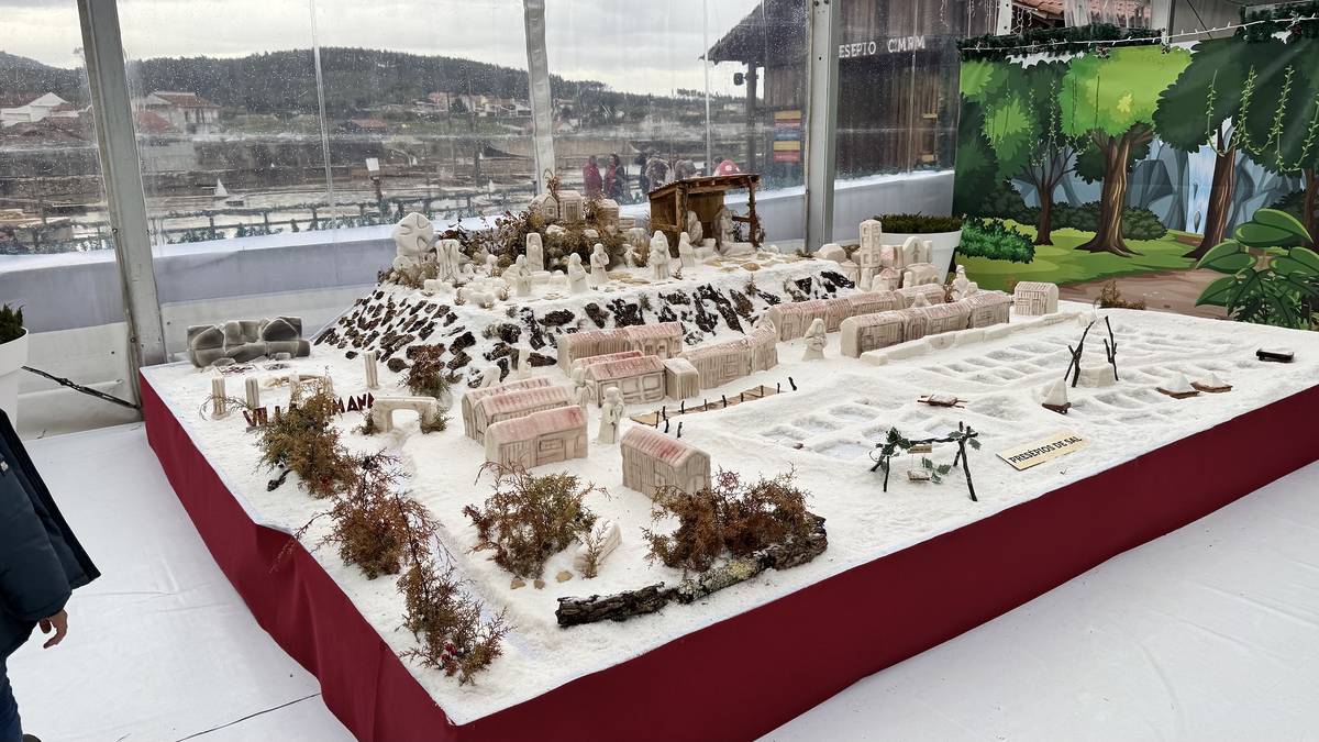 Um dos grandes presépios instalados no Labirinto do Vale Encantado