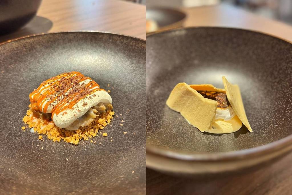 Banoffee + Lemon and Meringue at the 550º restaurant 