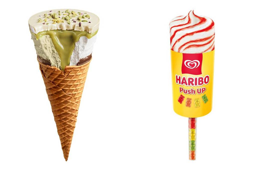 Gelados da Olá Cornetto Pistaccio + Haribo