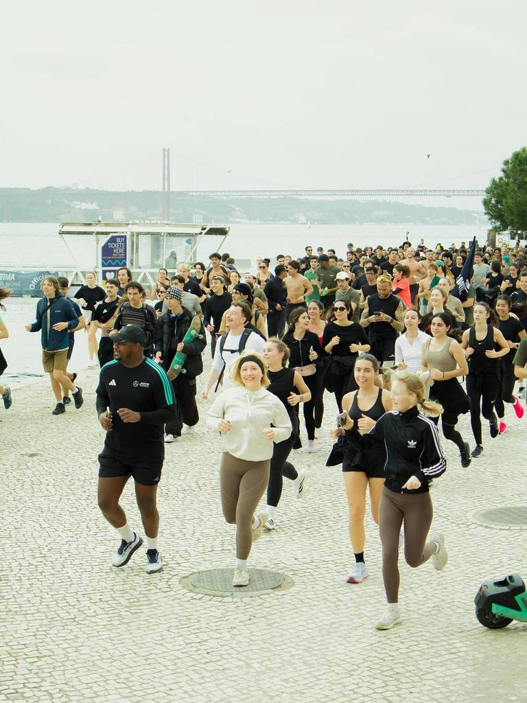 corridori nel club di corsa Limitless Club