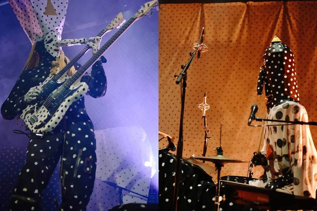 Angine de Poitrine duo at a concert, Meo Kalorama